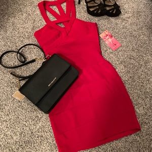 Red bandage dress